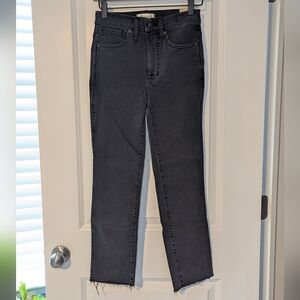 Madewell Women's Stovepipe Raw Hem Jeans